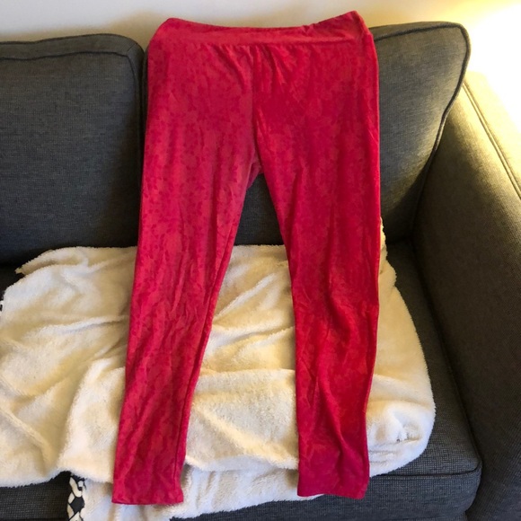 LulaRoa Tall & Curvy Hot Pink Leggings - Picture 3 of 4